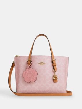 🎀 Coach Mollie Tote 25 Powder Pink NWT Sold Out Trending Rare